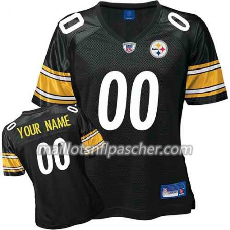 Maillot Pittsburgh Steelers Custom Noir - Femme